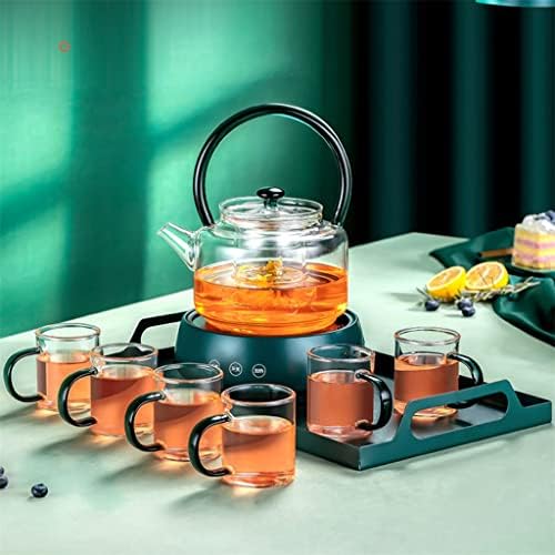 Yxbdn нордиско стакло попладне чај чај постави овошен чај загревање чајник чајник чајник чајник чајник