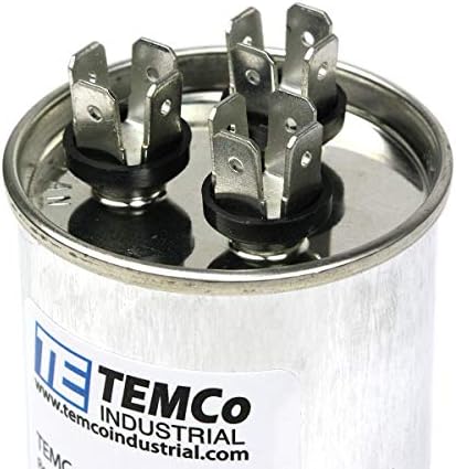Temco 70+7,5 UF/MFD 370-440 VAC VOLT CORLED DIAL RUN ETRONER 50+60 Hz AC Електричен -многу -1