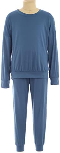 Aiihoo Kids 2-парчиња Ултра меко руно наредено долги џоги врвни џемпери со џемпери за џемпери спортски топло облека со топли облека