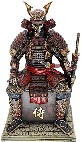 Лојар Средновековна античка самурај Undead воинска смола статуа украс фигура занает за домашна дневна соба тремот декорација канцеларија биро за