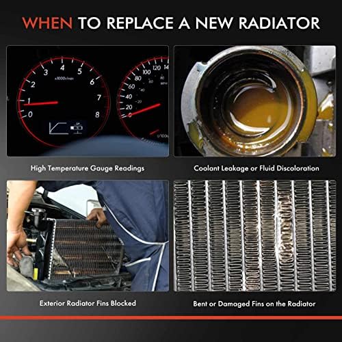 А-Премиум Радијатор За Течноста За Ладење На Моторот Со Ладилник За Масло За Пренос Компатибилен Со Subaru Outback 2001-2004