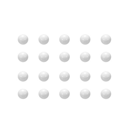 uxcell 1/2-инчен Пом Монета Прстен Одлуки Топки, Пластични Лого Топката 50 парчиња