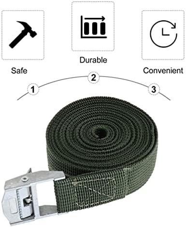 Врски за врски со кабел Wakauto 5pcs Ratchet ленти товар вратоврска со тешка должност за обезбедување ленти затегнување ремени за лаширање за моторциклички карго приколка ?