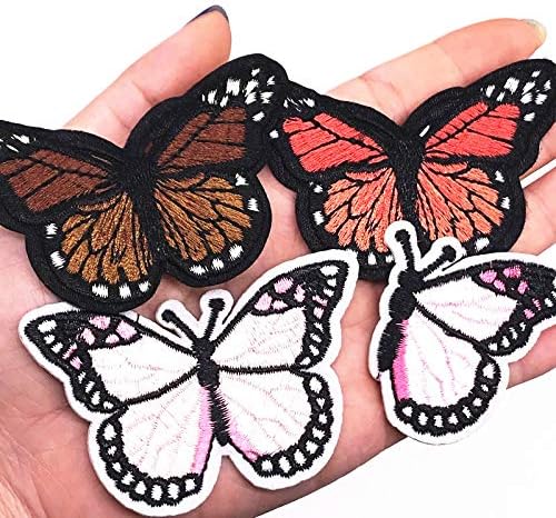32 парчиња пеперутки животни DIY лепенка за облека везена апликација железо на јакна DIY додатоци закрпи значка