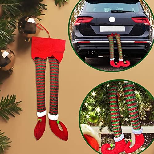 Декорации за забава DBYLXMN за жени 50-ти роденден Божиќни украси погодни за вашето возило или камин автомобил висат нозе погодни за празнични навивачки забави за деца