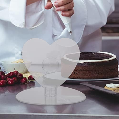 Sewacc Пластична Торта Држач За Торта Во Облик На Срце Поддршка За Торта За Сирење Куп Роденденска Торта DIY Решетката Cupcake Десерт Послужување