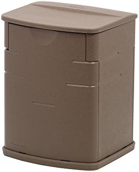 Rubbermaide Mini смола отпорна на отворено кутија за палуби, 16 w x 14 d x 21 h, mocha, организација за отпадоци и комерцијални производи за услуги