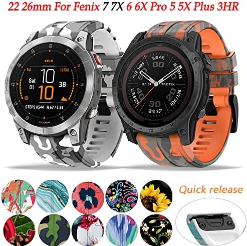 SAWIDEE 26 22mm Силиконски Часовник За Брзо Ослободување За Garmin Fenix 7 7X 6X Pro 5X 5 ПЛУС 3 HR MK2 Lasyfit Паметен Часовник Зглоб Бенд Кореа