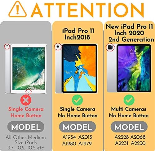 Hepix iPad Pro 11 Инчен Случај Сончоглед 2020 2018 со Држач За Моливи, Цвет Трифолд Тенок Држач Тврд Заштитен Капак Отпорен На