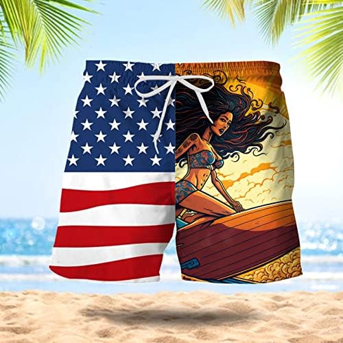 Bmisegm машка табла шорцеви за капење мажи пролетно лето летни шорцеви панталони знаме печатено крпеница спортски панталони за плажа панталони