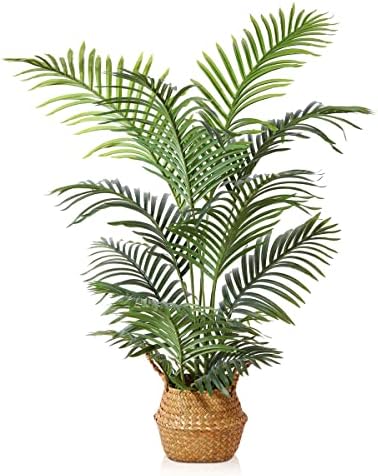 Ломанто Лажни Височество Палма Фабрика 3ft Вештачки Растенија За Домашен Декор Затворени Мали Вештачки Дрвја Во Тенџере Лажни