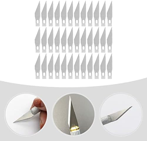 Изземете занаетчиска хартија xacto лопати 50 парчиња занаетчиски нож лопати замена на ножеви лопати хоби нож нож за ножеви за изработка