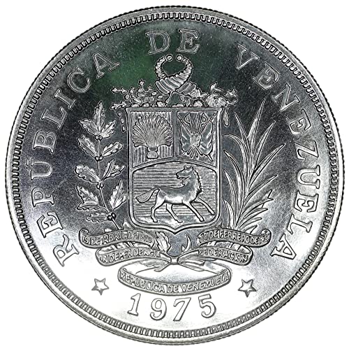 1975 VE Венецуела И 47 Зачувување На Фауната Армадило Сребро 50 Боливари За Нециркулирани