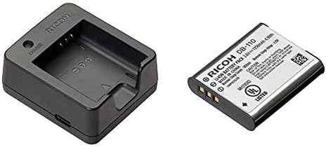 Полнач за батерии Ricoh BJ-11 и батерии од 2 dB-110 компатибилни со Ricoh GR III Компактна и WG-6 водоотпорна камера
