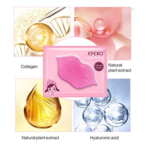 ДЕЛИСУЛ 30 Пакет Розови Колагенски Кристални Маски За Усни,Мембрански Навлажнувачки Гел За Усни, Природна Нега На Кожата Полни Суви Усни, Анти-Стареење, Анти-Испука?