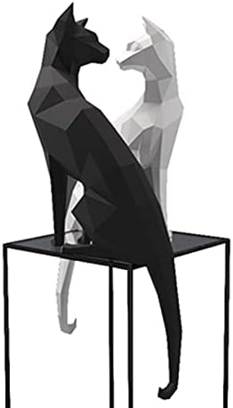 3Д модел на хартија од оригами, модел на хартија DIY 70 см високи мачки рачно изработени модел на прозорец за носење на продавница
