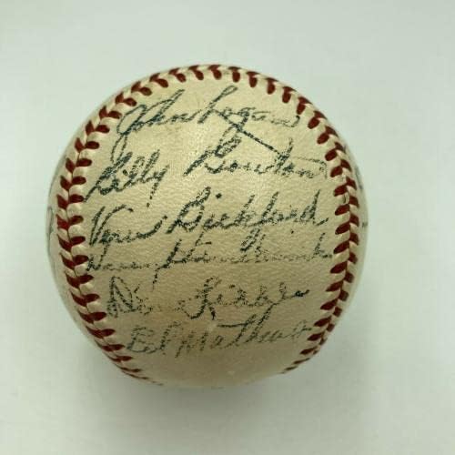 Ница 1953 Милвоки Бравс Тим Потпиша Националната Лига Бејзбол ЏСА Коа-Автограм Бејзбол