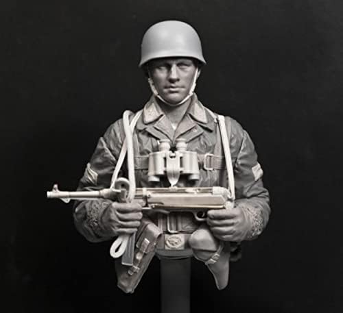 Goodmoel 1/10 WWII WEHRMACHT SOLLIER RASIN BUST MODEL / UNASSEMBLED и необоен војник Die Cast Cope / LW-398