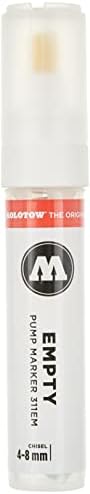 Molotow One4all празен маркер, 4-8мм, компатибилен со повеќето бои и мастила, чиста