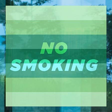 CGSignLab | Забрането Пушење-Модерен Градиент Прицврстување На Прозорецот | 12 x12