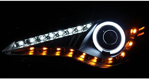 ZMAUTOPARTS CCFL HALO LED Лента DRL Сигнал Проектор Фарови Црна За 2012-2015 Scion FR-S