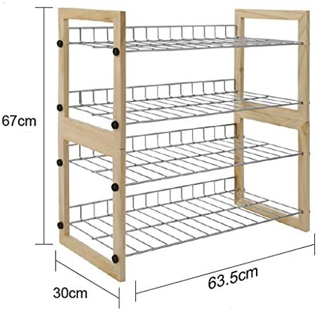 Бесплатни лавици за чевли со цврста рамка од дрво, јаглеродна челична цевка за задебелување Телескопски оџак Висока решетка за чевли Едноставно
