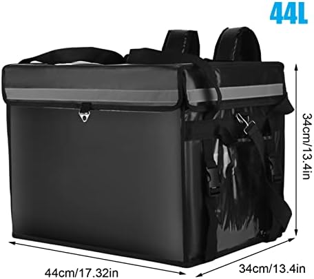 WhyUnm26 44L/62L изолирана торба за испорака на пица храна испорака ранец за истекување на термички ранец водоотпорна торба за торбички за кампување за пикник за кампувањ