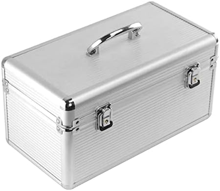 Куфер за заштита на алуминиум TJLSS за хард диск од 8 x 3,5 и 6 x 2,5 инчи