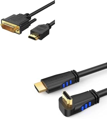 Пакет-2 Предмети: DVI ДО HDMI Кабел 5ft + 4K HDMI Кабел 6ft