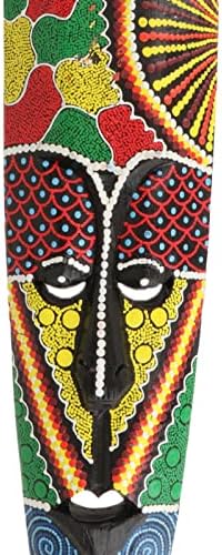 Газечимп Африкански Тотем Маска Занаети Африканска Маска Ѕид Виси Декор Точка Полн Со Бои Африканска Маска Африканска Специјална