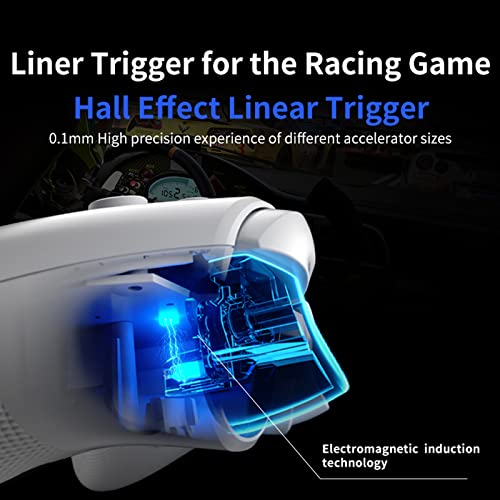 Контролер за безжични игри на Flydigi Direwolf, Trigger Hall Liness, Hybrid 8 Directions D-PAD, функција за сензори за движење, контролер