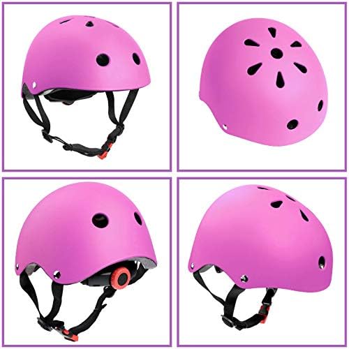 Прилагодлив Шлем За Возраст Од 5-16 Деца Мали Момчиња Девојчиња Млади, Заштитна Опрема Со Лактот Коленото Зглоб Влошки За Мулти-Спортски