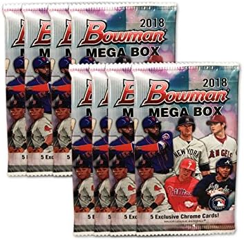 2018 MLB картичка за тргување со бејзбол Топпс Bowman Mega Box w/Chrome пакет - Продадена!