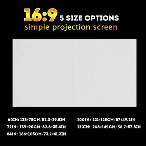 Iuljh Голем 16: 9 преклопен дизајн Дома за проекција филмски театар на отворено 120 инчен филмски видео екран за проектор
