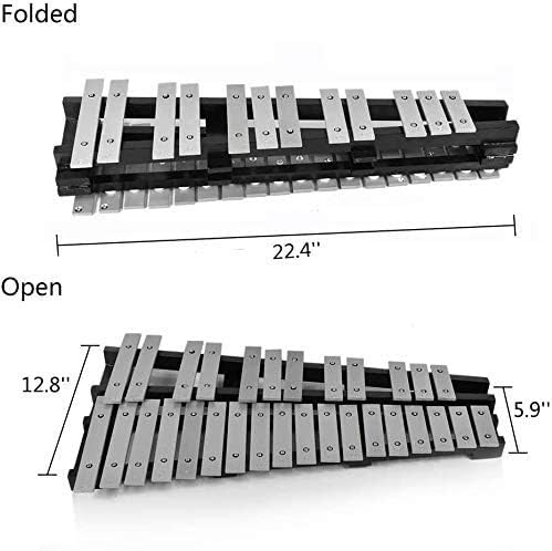 Ennbom 30 белешки за преклопување на Glockenspiel Xylophone vibraphone ударни инструмент
