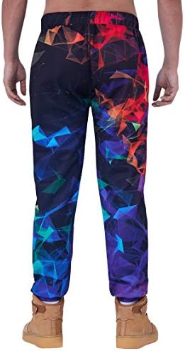 Unifaco Unisex 3D дигитални печати спортски панталони со џогерски панталони со панталони со џемпери со џемпери со влечење