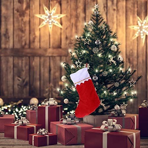 Aboofan 4 парчиња 1 Постави не-ткаени ткаенини Божиќни чорапи празнични торби за носење на вештерките