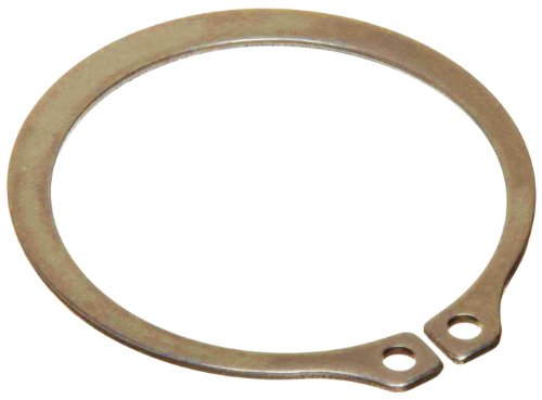 Стандарден надворешен прстен за задржување, зашилен дел, аксијално склопување, 1060-1090 јаглероден челик, кадмиум позлатена завршница,