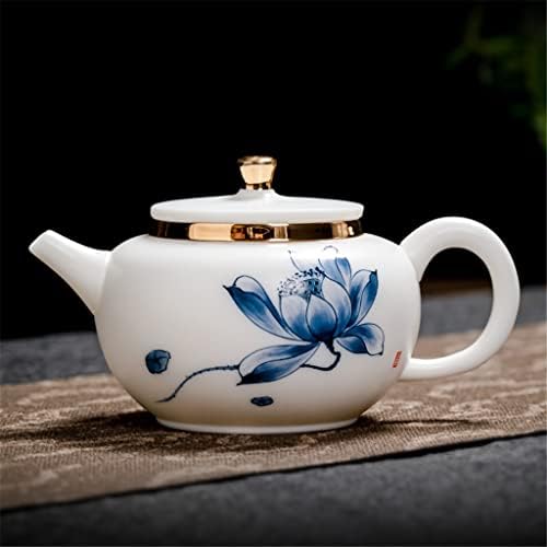 Irdfwh phnom penh рачно насликан керамички чајник со единечен тенџере бело порцелан безгласен чај од чај од чај