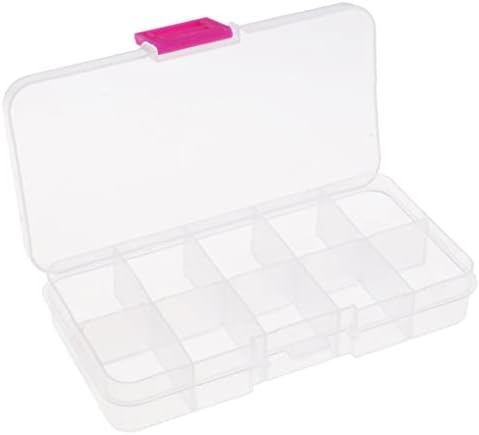 Barenx пластична организатор за складирање на контејнери за алатка за контејнери за обетки за накит
