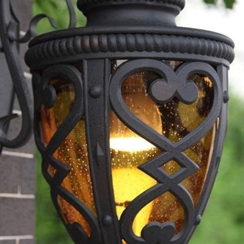 ИБАЛОДИ Европска традиција Ретро на отворено водоотпорна wallидна ламба тела Викторија Класично осветлување Двонче Sconce E27 балкон градина