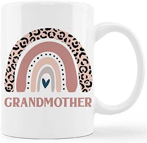 Кунлиса баба чаша чаша, бохо розов леопард виножито керамички кригла-11oz кафе млеко чај чаша чаша, боемска домашна декор, баба баба баба роденден подароци од мајката