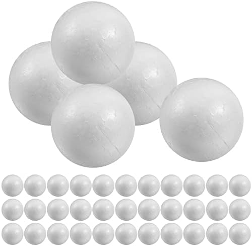 Sewororo Земјиште декор планета Земја 50 парчиња бели пена топки полистирен занаетчиски топки бели пена занаетчиски топки DIY