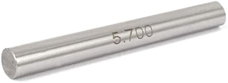 X-DREE 5.70 mm x 50mm GCR15 Цилиндрични Прачка Проверка Мерење Игла Мерач На Мерач(Varilla cillyndrica GCR15 de 5.70 mm x 50 mm que comprueba ел