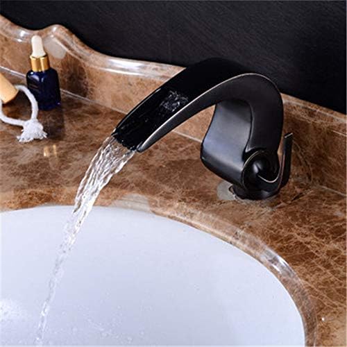 Месинг бања со мијалник за мијалник со единечна лост топла и ладна тапа за басен во водопад