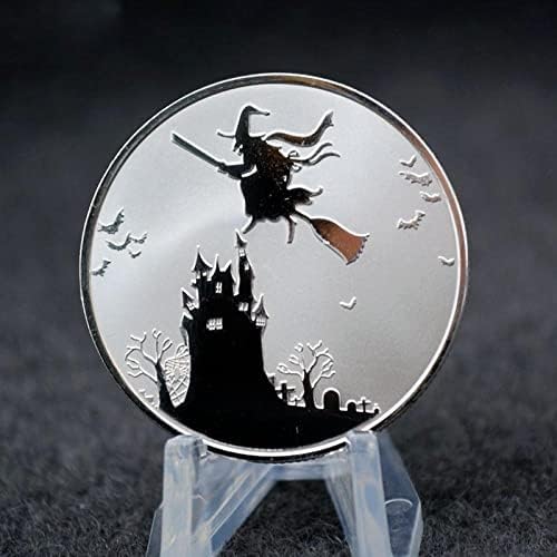 Европа Ноќта на вештерките Ева Вештерка Слатка за фенер за тиква, комеморативна монета за подароци за колекционерски монети