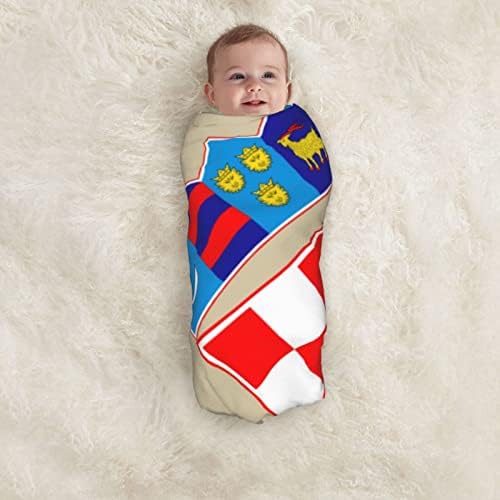 Национален амблем на хрватско бебе ќебе што прима ќебе за обвивка за покривање на новороденчиња за новороденчиња