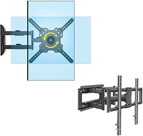 HILLPORT ТВ Ѕид Монтирање Вртливата Навалување Рака Одговара На Повеќето 32-55 инчен &засилувач; 55-100 ИНЧЕН LED Лцд Рамен Закривен Екран,