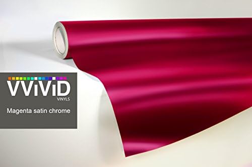 Vvider Pink Magenta Satin Chrome Metallic Finish Vinyl Wrap Film Roll Decal Sheet DIY Лесен за употреба на лепило за ослободување на воздухот