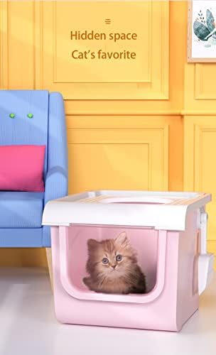 Тдгг Мачка Кутија За Отпадоци Флип Тип Двојна Врата Мачка Тоалет Самочистење Целосно Затворен Супер Голем Простор Производи За Домашни